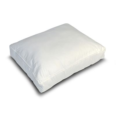 Katoenen Box Kussen Wit