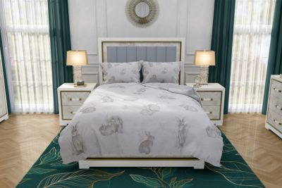 Zydante Swisstech® - Overtrek - TCC - White Bunny  - 200x200/220 + 2*60x70 cm