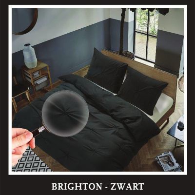 Dekbedovertrek Brighton - Zwart