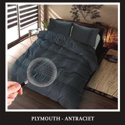 Dekbedovertrek Plymouth - Antraciet
