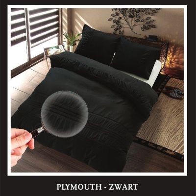 Dekbedovertrek Plymouth - Zwart