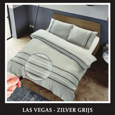 Dekbedovertrek Las Vegas - Zilver Grijs