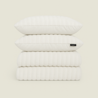 Microvezel Dekbedovertrekset Rabbit Bubble - Off White