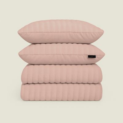 Microvezel Dekbedovertrekset Rabbit Bubble - Oud Roze