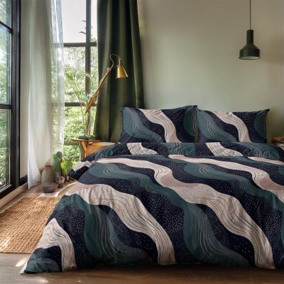 Dekbedovertrek Printed - Painted swirls - met 1 Kussenslop