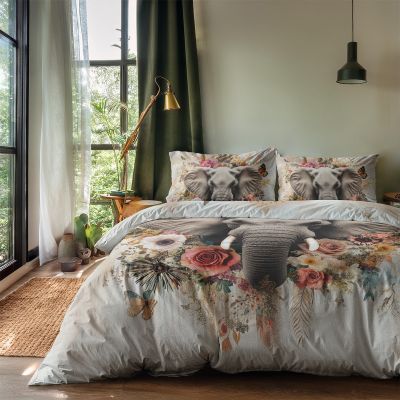 Dekbedovertrek Printed – Tusks & Petals – met 1 Kussensloop