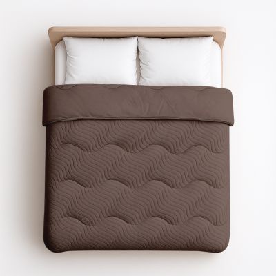 Easy Dekbed Tufted Waves - Bruin