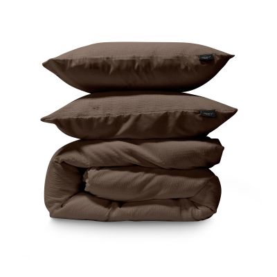 Dekbedovertrekset Mousseline Micro - Chocolate