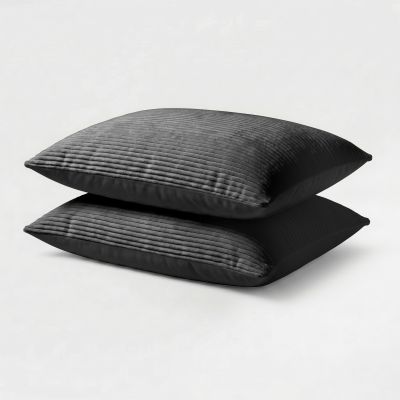 Kussenslopen Corduroy - Anthracite/ Black